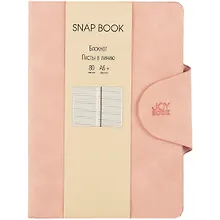 Записная книжка «Snap book. No 1» А6, 80 листов в линейку, экокожа, Listoff