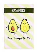 Обложка на паспорт «Авокадо. You complete me» - 0