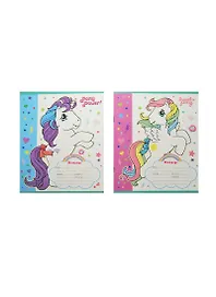 Тетрадь 12л кл. "My Little Pony. Сказочные пони" выб.лак., блестки, мел.картон, ассорти, Unnika