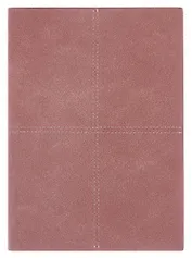 Ежедневник недат. А5+ 160л "Нубук" пепельно-розовый, кожзам, мягк.переплет, тонир.блок, блинт.тиснение, справ.мат-лы, 2 ляссе, инд.уп