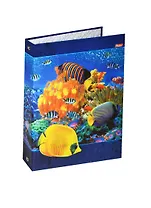 Папка-обложка для тетради со сменными блоками А5 "AQUA" 4 кольца, глянц.пленка, запеч.форзац, инд.уп., Hatber