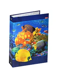 Папка-обложка для тетради со сменными блоками А5 "AQUA" 4 кольца, глянц.пленка, запеч.форзац, инд.уп., Hatber