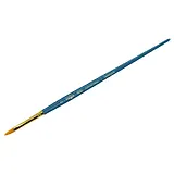 Кисть художественная №2 "Галерея", синтетика, плоскоовальная "кошачий язык", короткая ручка, Гамма