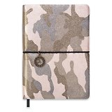 Записная книжка, Феникс+ А6(10,3*14,8см) 240стр Камуфляж. Хаки металлик интегральный переплет 