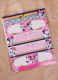 Наклейки для тетрадей «Minnie Mouse», 1 уп/2 листа, Academy Style