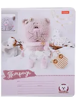 Тетрадь в узкую линейку Hatber, "Уютные котики", 12 листов, в ассортименте