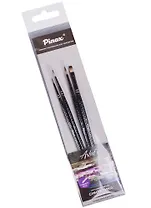 Кисти 4шт синтетика под колонок круглая №00,№1,№3 плоская №4 "Artists Hi-Tech"