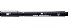Линер черный "PIN" 05, толщина линии 0.5, UNI