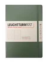 Книга для записей A5 125л тчк. "Smooth Colours" тв.обл., оливковый, Leuchtturm1917