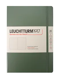 Книга для записей A5, 125 листов в точку "Smooth Colours", твердая обложка, оливковый, Leuchtturm1917