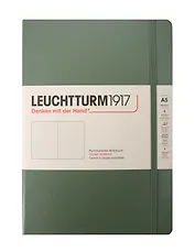 Книга для записей A5 125л тчк. "Smooth Colours" тв.обл., оливковый, Leuchtturm1917