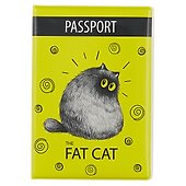 Обложка на паспорт «Fat cat» - 0