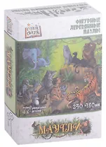 Фигурный деревянный пазл "Страна сказок. Маугли", 77 деталей