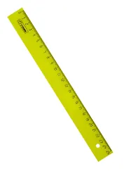 Линейка 25см пластик, флуор., ассорти, Стамм