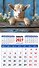Календарь 2027г 94*167 «Год козы. Обаятельный малыш» на магните - 0