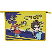 Папка для тетрадей А4 "Влад А4" 1отд., пластик, молния сверху, инд.уп.