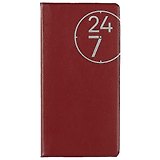 Еженедельник недатированный «24/7», красный, 56 листов, А6–