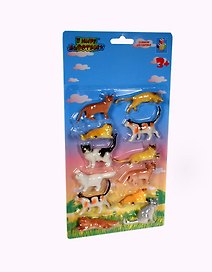 Набор 1toy В мире животных Кошки (Т53840) (12 шт) (30х15,5х2,5см) (блистер)