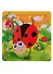 Развивающая рамка Божья коровка, дерево, 15х15 см XSY-040 - 0
