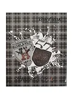 Дневник шк. "ШОТЛАНДКА СЕРАЯ" интегр.обл., глянц.пленка, тиснение цв.фольгой, универс.шпаргалка, Феникс