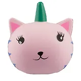 Брелок-антистресс Кошечка-единорог (PU) (7х7) (12-01690-8478526)