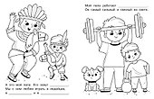 Именная раскраска. Я и моя семья. Для мальчиков - 1