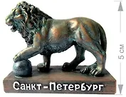 Фигурка полистоун СПБ. Скульптура Лев