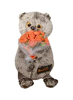 Мягкая игрушка Басик с букетиком роз (19 см) (Ks19-046)