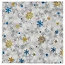 Коробка подарочная "Snowflaces" 20*20*9,5см, Новый год, картон