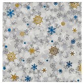 Коробка подарочная "Snowflaces" 20*20*9,5см, Новый год, картон - 0