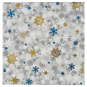 Коробка подарочная "Snowflaces" 20*20*9,5см, Новый год, картон