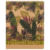 Тетрадь в клетку BG, Tropical leaves, 48 листов, в ассортименте