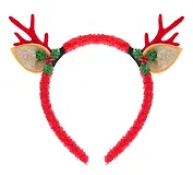 Ободок новогодний Рожки олененка (текстиль) (12-06141-P1)