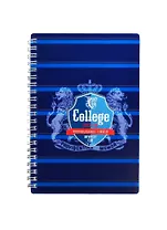 Записная книжка А6+ 60л 126*188 кл."Notebook" пласт.обл., вырубка, спираль, Феникс