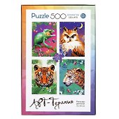 Пазл «Тигр» 500 элементов, Поли-арт, Арт-терапия - 2