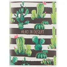 Записная книжка «Cactus» А6, 80 листов в клетку, Lenwa