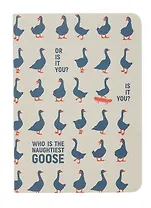 Записная книжка А7 30 листов в клетку, "Гуси", сшивка