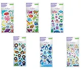 HOBBY TIME Наклейки с подвижными глазками, набор №3, 6 видов