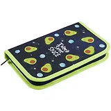 Пенал 1 отделение "Авокадо в космосе", 21 х 13.5 см