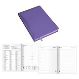 Ежедневник, Эксмо А5 136л. недатированный Amethyst. Фиолетовый иск. кожа с поролоном ЕКА51913601