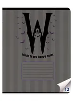 Тетрадь в линейку Centrum, "Вэнсдэй", 12 листов, в ассортименте