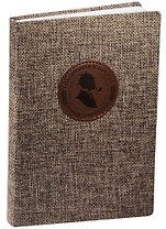 Ежедневник недат. А5 160л "Sherlock" коричневый, интегр. переплет, обл.текстиль, нашивка из иск.кожи, In Folio