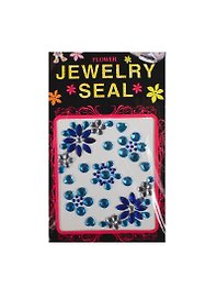 Стразы отдельные на пленке Jewelry Seal (1461-2/1) (сине-голубые цветы)
