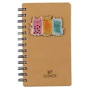 Записная книжка «My econote. Colored cats», 200 страниц