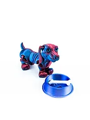 Фигурка 3D Такса Бадди (пластик)  (12х5) (1358)