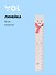 Линейка 15см "Леопард", фигурная,  Yoi - 0