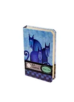 Записная книжка А6 80л кл. "CATS" тв.переплет, лакиров., ляссе, ассорти, MODO ARTE