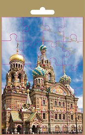 МИНИМАКС Открытка большая сборная СПб Спас на крови (Небо)