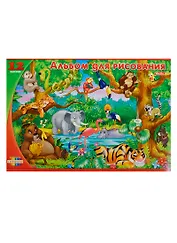 Альбом для рисования Hatber, "Зоопарк", А4, 12 листов, на скрепке, в ассортименте