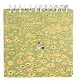 Скетчбук 172*172 40л "Soul", ромашки, мягк.переплет, микротекстурирование, ламинация, спираль, бумага 190г/м2